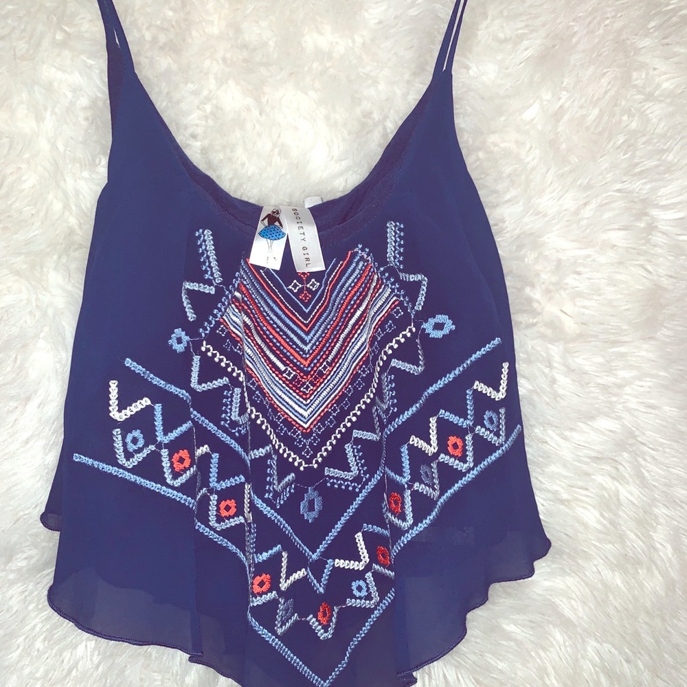 Society girl crop top